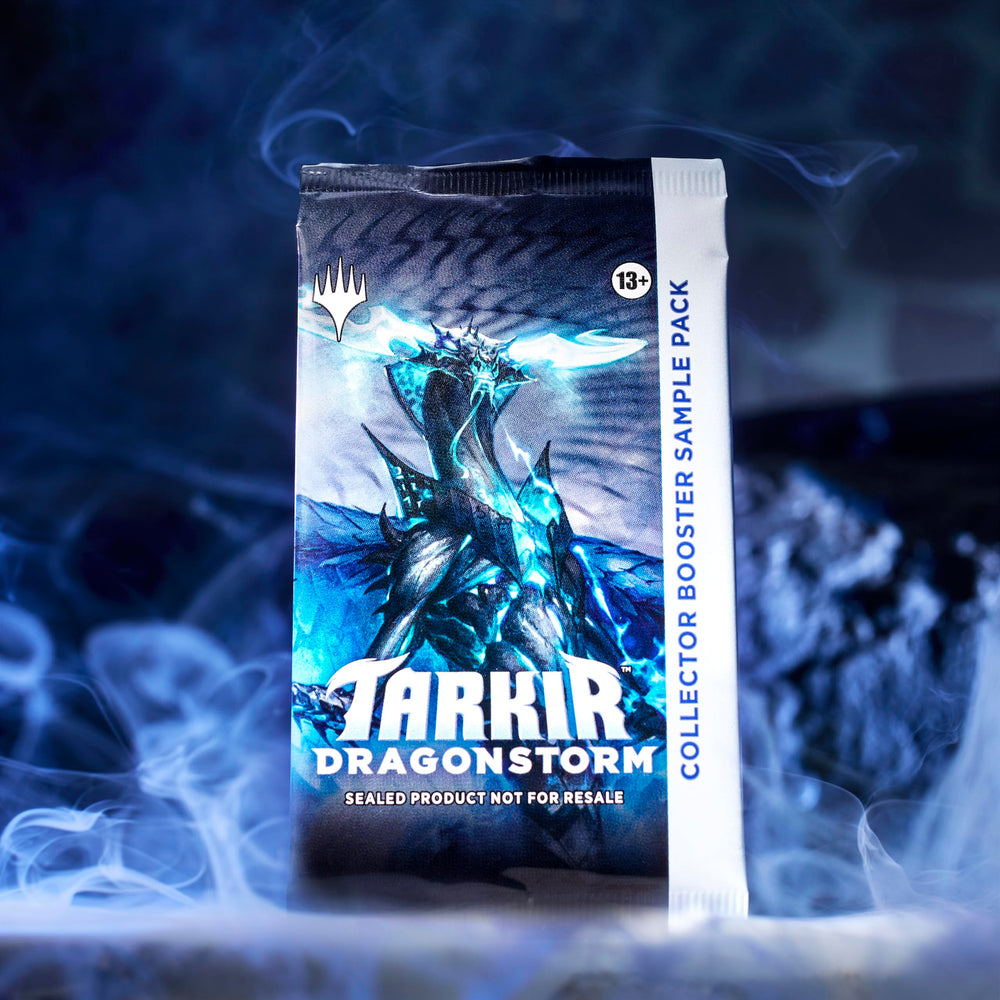 Magic: The Gathering Tarkir Dragonstorm Contents—tokens, deck box, and strategy insert.