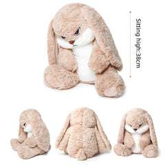 Magic Lion bunny plush face with friendly expression for bedtime