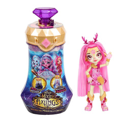 Magic Mixies Pixlings Deerlee potion bottle reveal supports imaginative play.