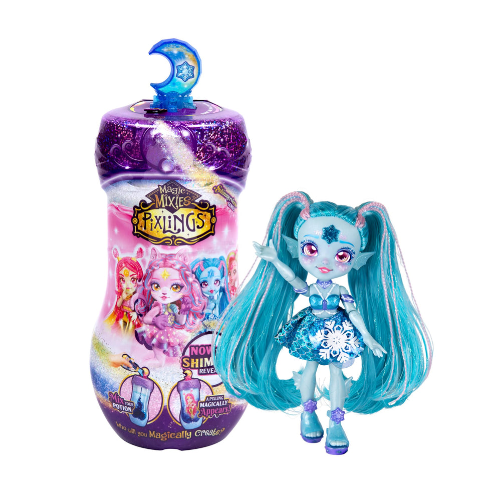 Magic Mixies Pixlings Shimmerverse bottle pour reveals a Pixling during play