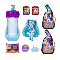 Magic Mixies Pixlings Shimmerverse elixir bubbles into a shimmering blue reveal