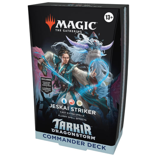 Magic: The Gathering Tarkir Dragonstorm Jeskai Striker deck box for organized play