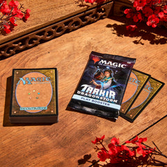Magic: The Gathering Tarkir Dragonstorm foil card visible in the pack.