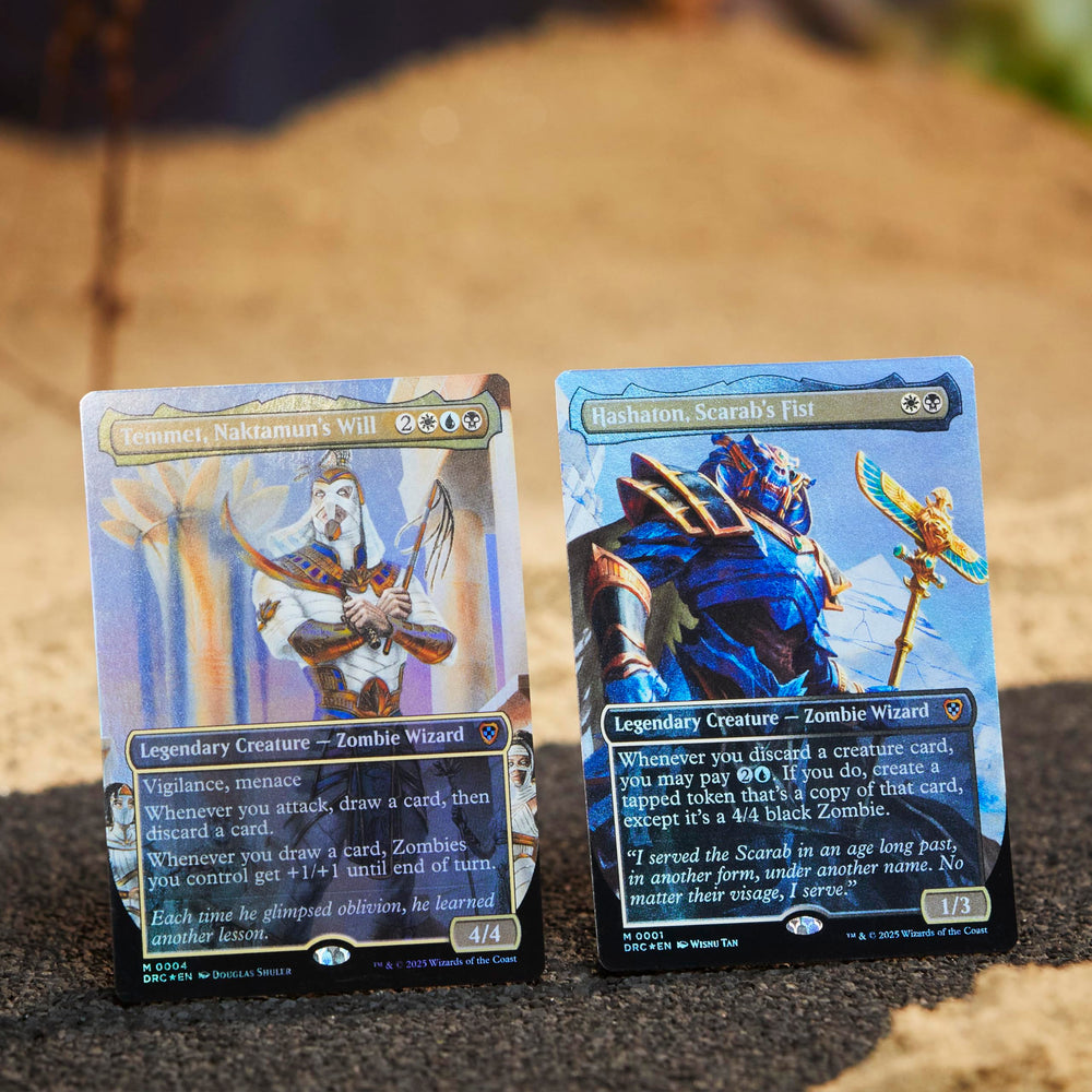Magic: The Gathering Eternal Might collector booster pack shows rare or higher cards.