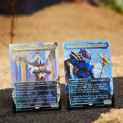 Magic: The Gathering Eternal Might collector booster pack shows rare or higher cards.