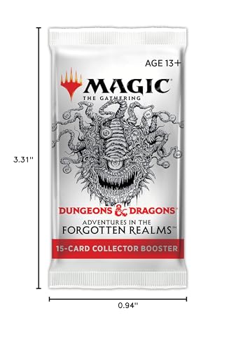 Magic: The Gathering AFR pack layout shows contents for quick picks.