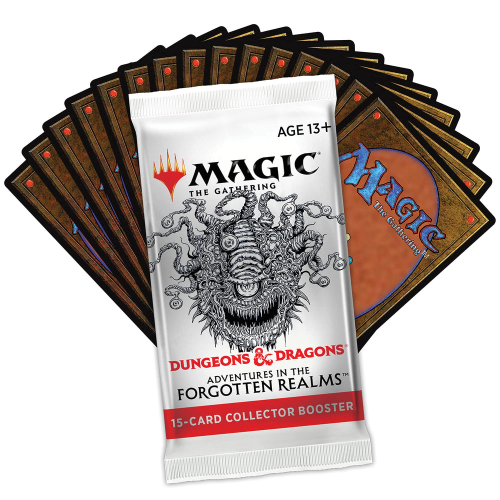 Magic: The Gathering AFR traditional foils catching light during play.