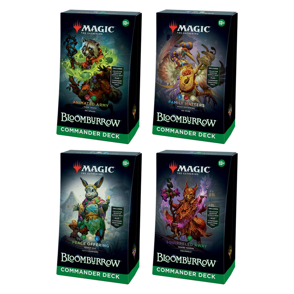 Magic: The Gathering Bloomburrow Animated Army deck art ready for dynamic multiplayer battles.