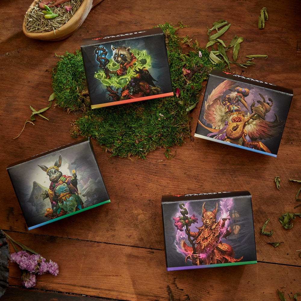 Magic: The Gathering Bloomburrow Peace Offering deck art emphasizes social play and tactical surprises.