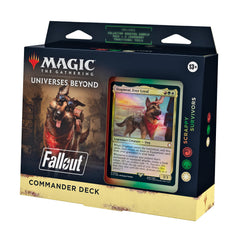 Magic: The Gathering Fallout Scrappy Survivors deck front art enhances casual play appeal