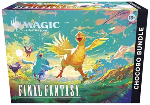 Magic: The Gathering Final Fantasy Chocobo Bundle play boosters shown for social play and Limited formats