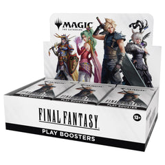 Magic: The Gathering Final Fantasy pack front view shows collectible cards with foil opportunities.