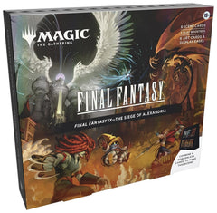 Magic: The Gathering Final Fantasy Scene Box Siege of Alexandria foil borderless cards for display and play