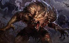 Magic: The Gathering Innistrad Midnight Hunt pack interior view with foils and rares