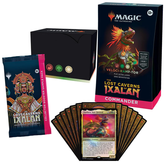 Magic: The Gathering Veloci-ramp-tor deck shown, ready-to-play for quick multiplayer fun.