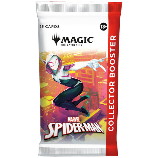 Magic: The Gathering Marvel's Spider-Man Collector Booster pack, ideal for expanding your collection and gameplay.