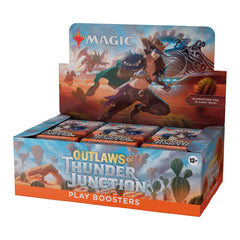 Magic: The Gathering Outlaws Thunder Junction booster box front display