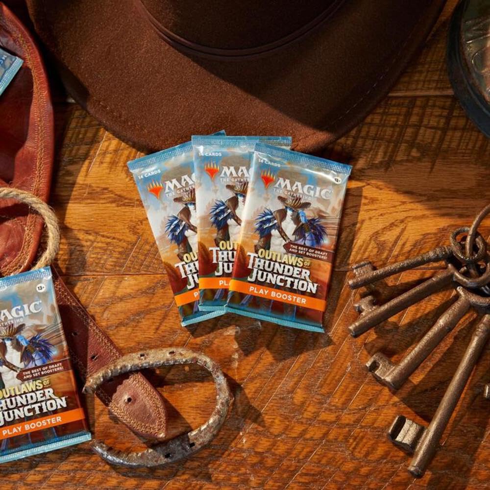 Magic: The Gathering Outlaws of Thunder Junction card preview highlighting potential deck-building opportunities.