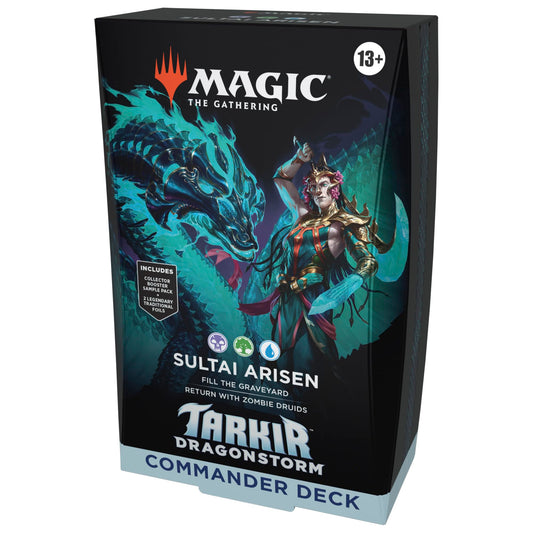 Magic: The Gathering Tarkir Dragonstorm deck box keeps cards safe and ready for gameplay