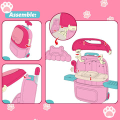 MAGIC4U carrying suitcase storage designed for portable vet kit adventures.