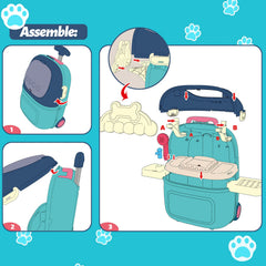 Magic4U food bowl and pet food promote feeding pretend play