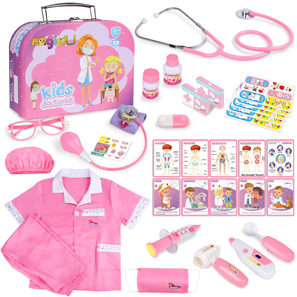 Magic4U kids doctor kit stethoscope for realistic heart-rate play
