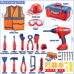 Magic4U Kids Tool Set adjustable wrench supports budding mechanical skills.