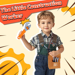 Magic4U wooden ruler from kids tool set aids pretend measurement