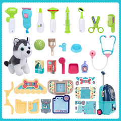 Magic4U plush puppy included for cuddly vet role play