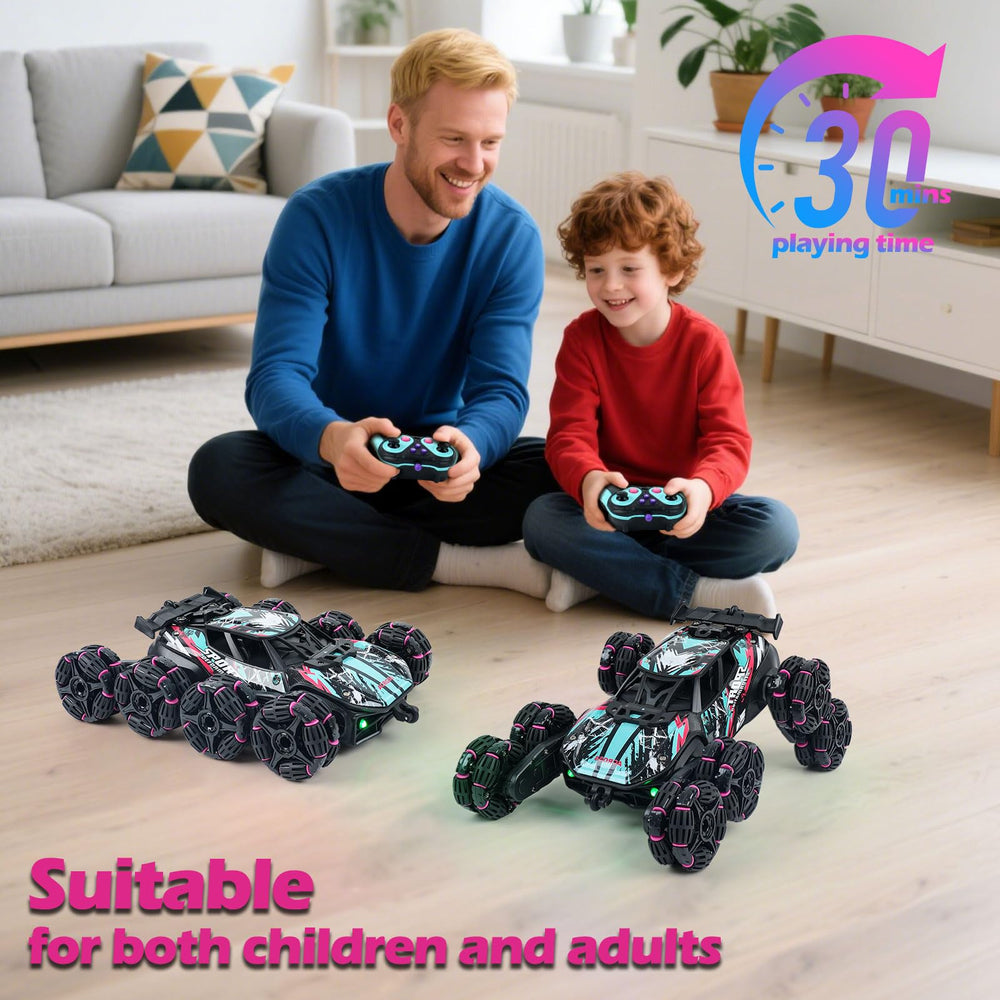 MagicKidz 360-degree rotations and high-speed drifts for dramatic stunts.