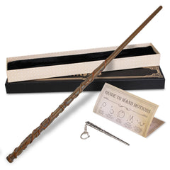 MagicRanger wizard wand with leaf design and gift box for cosplay play.