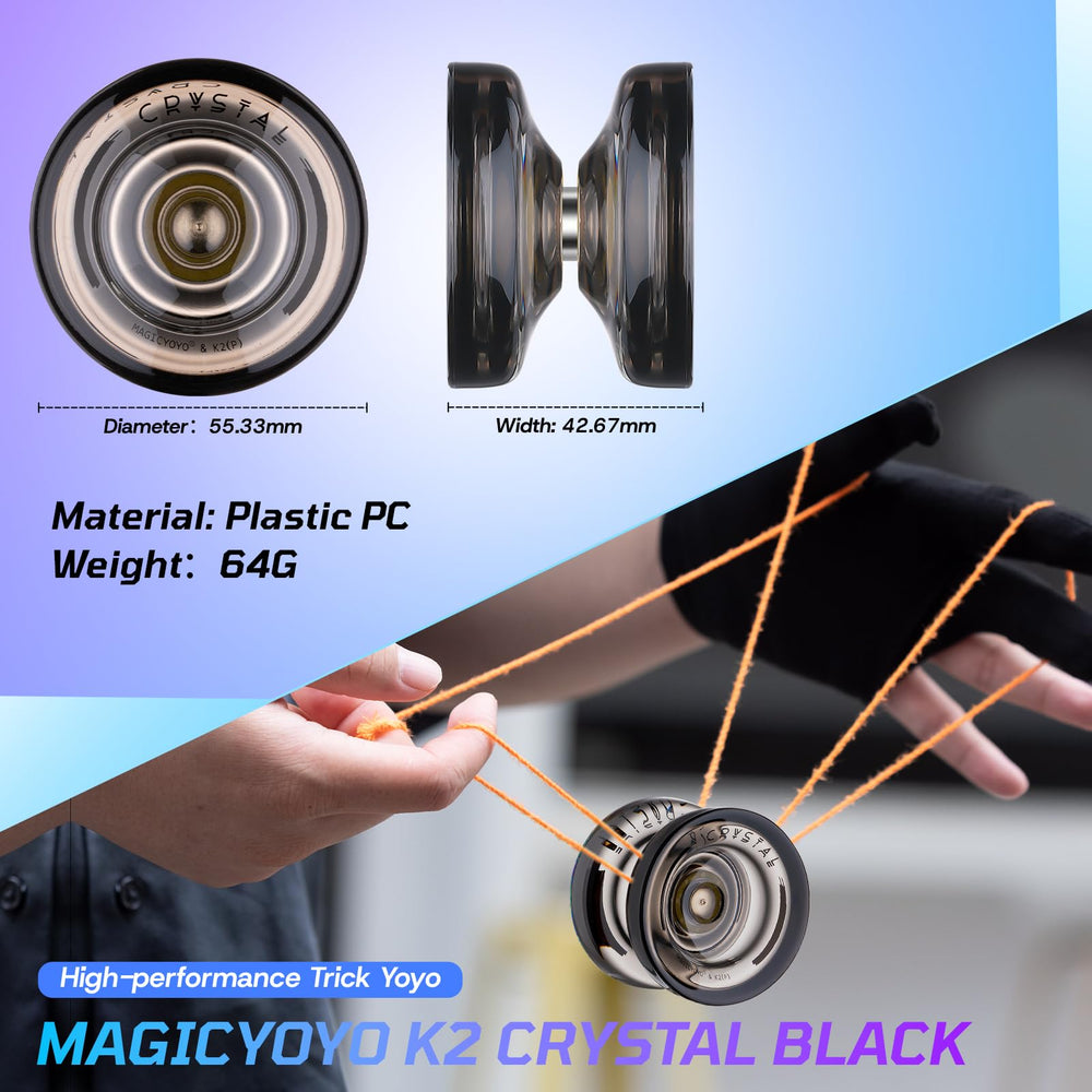 MAGICYOYO K2 crystal finish shines brightly during practice sessions.