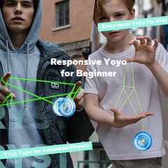 MAGICYOYO K2 Crystal Yoyo strings pack provides extra strings for extended sessions.
