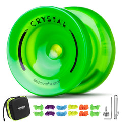 MAGICYOYO K2 Glow Green bearing-axle swap enables versatile play.