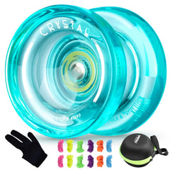 MAGICYOYO K2 Crystal Green colorway highlights crystal finish for eye-catching practice sessions.