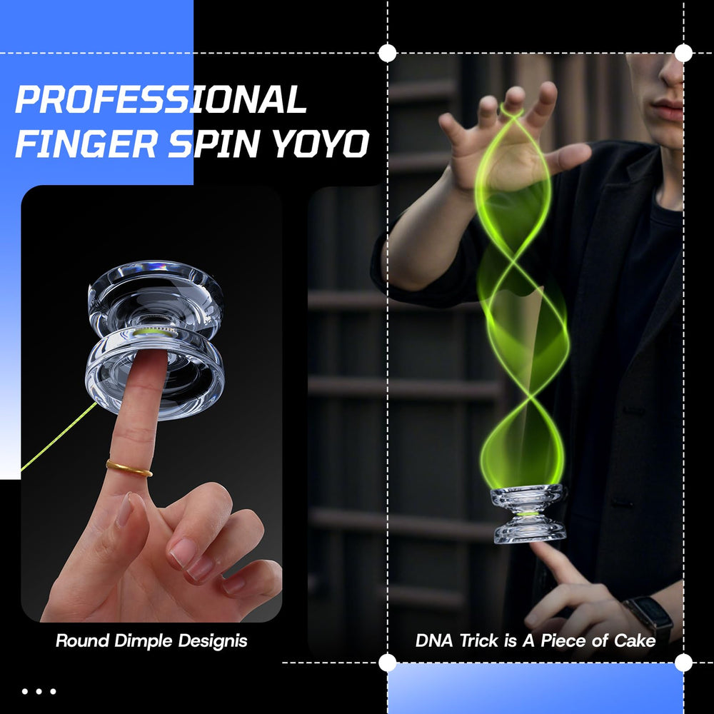 MAGICYOYO K2 Crystal White internal gap design emphasizing stability during spins