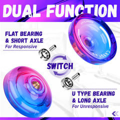 Bearing removal tool detail on MAGICYOYO K2 Crystal for quick mode switching.