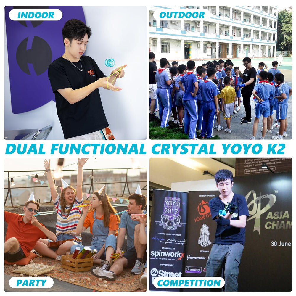 MAGICYOYO K2 Crystal Yoyo extra bearings for extended play