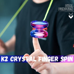 MAGICYOYO K2 Crystal yoyo, crystal-material close-up shows durability and shine.
