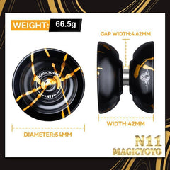 Magicyoyo N11 alloy body offers durable performance for long practice sessions.