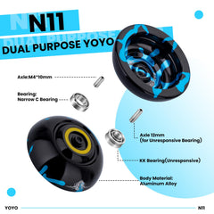 MAGICYYO N11 concave ring design: improved balance for advanced tricks.
