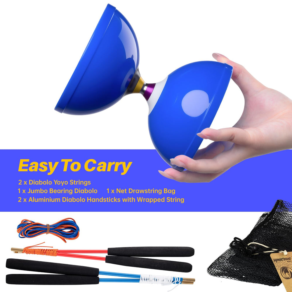 MAGICYOYO Pro blue net carry bag keeps gear organized on the go