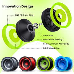 MAGICYOYO V13 Deepspin includes 12 strings for varied practice.