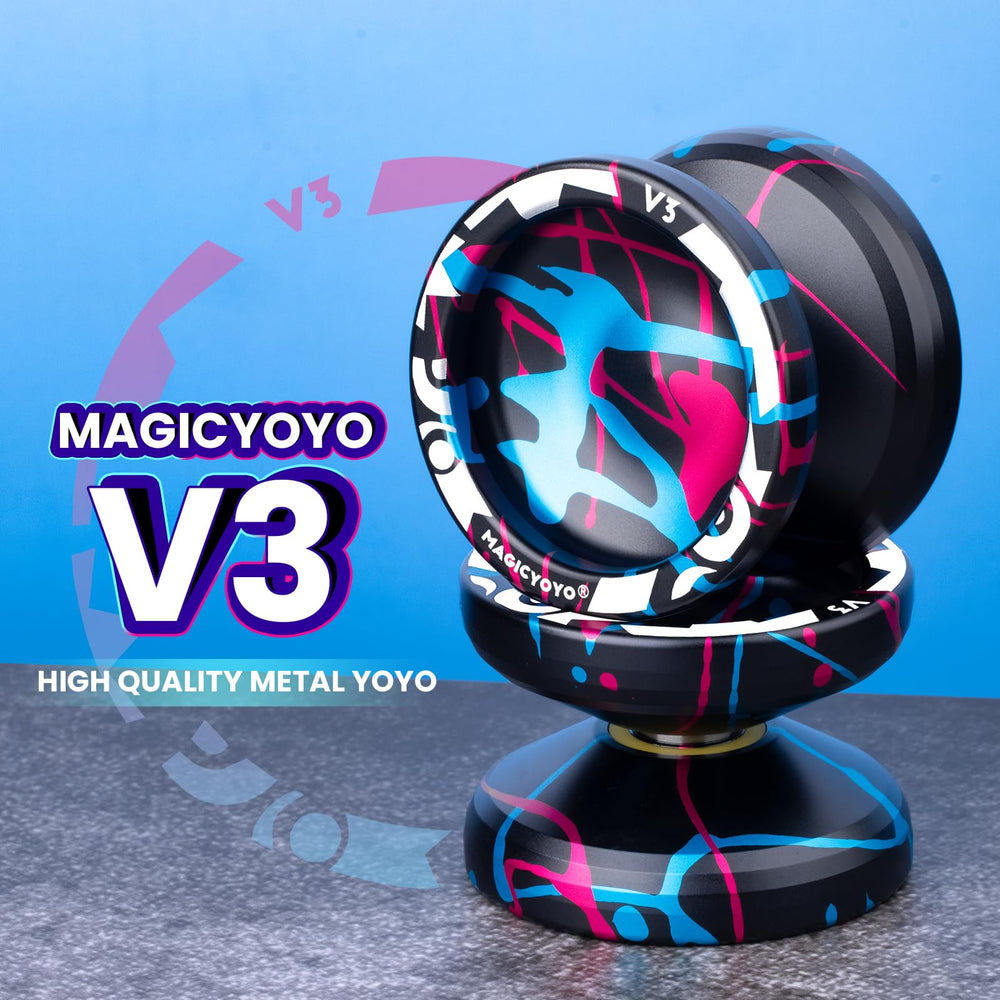 MagicYoYo V3 side view highlights sleek finish and precise balance during spins.