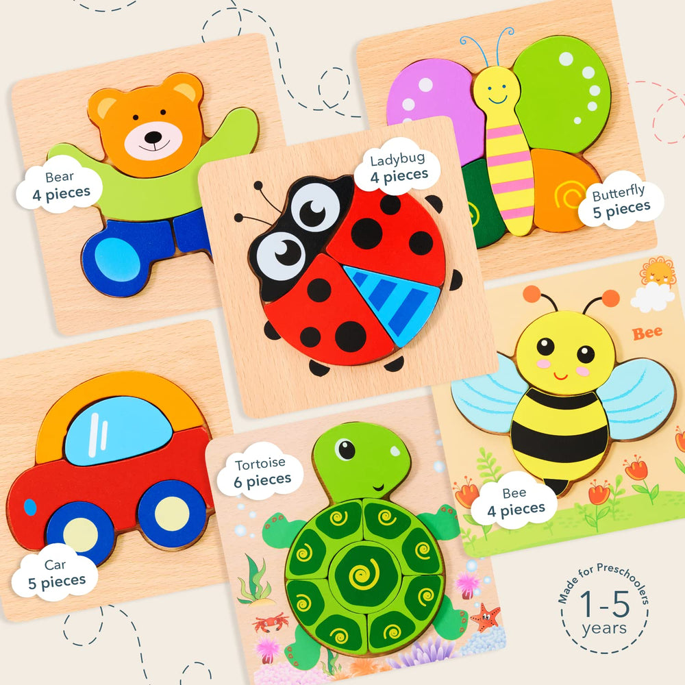 MAGIFIRE wooden puzzle assembly scene showcases collaborative play and problem solving.