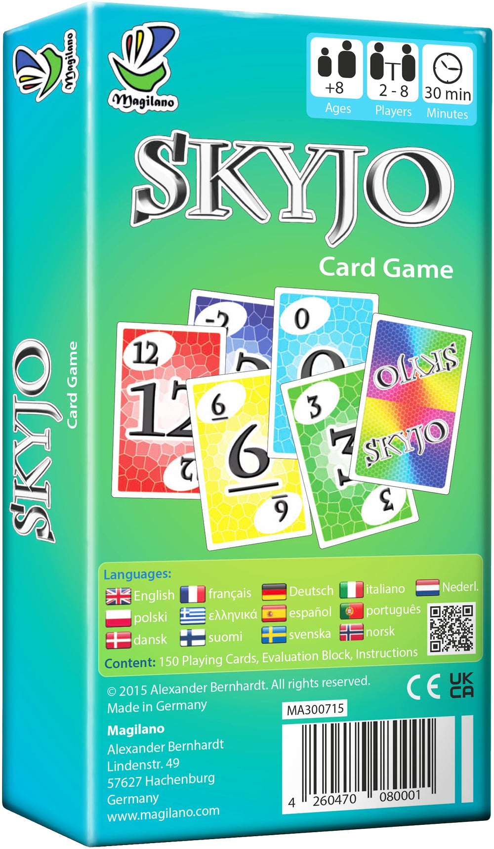 magilano SKYJO card grid supports fast, strategic card management