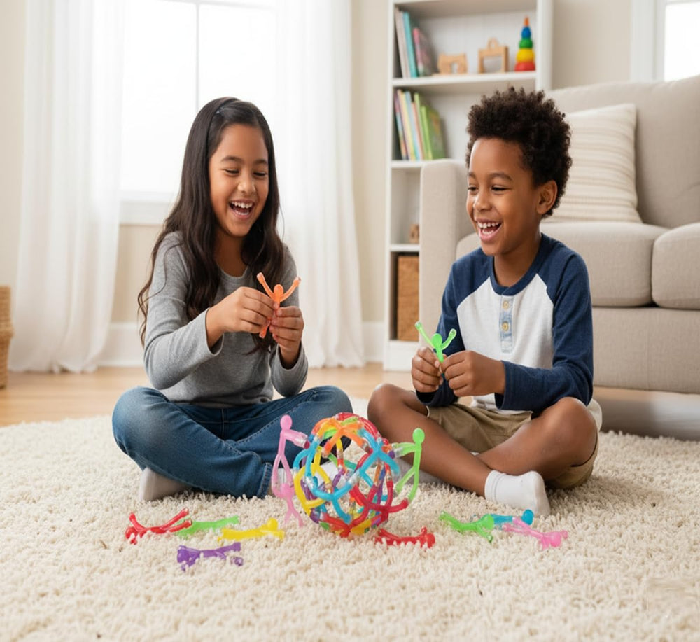 MAGMEN STEM magnetic parts building setup for constructive STEM play