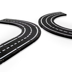 Magnetic connectors in MAGNA-TILES XTRAS Roads enable quick reconfigurations.