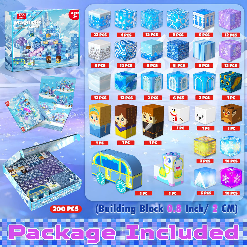 Magnetopia light-up blocks with LED accents for eye-catching builds.