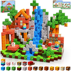 Magnetopia magnetic blocks: 100-piece collection for creative construction and imaginative play.